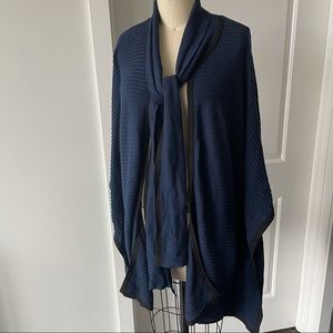 August Silk Knit Cape
